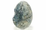 Crystal Filled Celestine (Celestite) Egg Geode - Madagascar #287118-2